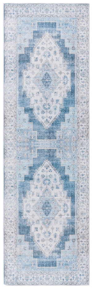 Safavieh Arizona 236 Power Loomed Traditional Rug Grey / Blue Polyester