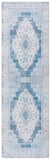 Safavieh Arizona 236 Power Loomed Traditional Rug Grey / Blue Polyester