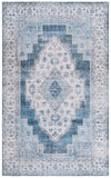 Safavieh Arizona 236 Power Loomed Traditional Rug Grey / Blue Polyester