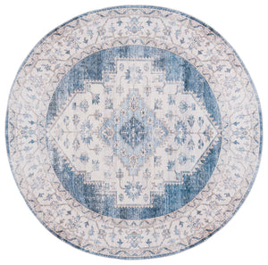 Safavieh Arizona 236 Power Loomed Traditional Rug Grey / Blue Polyester
