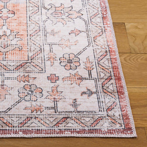 Safavieh Arizona 236 Power Loomed Traditional Rug Rust / Light Brown Polyester