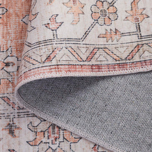 Safavieh Arizona 236 Power Loomed Traditional Rug Rust / Light Brown Polyester