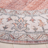 Safavieh Arizona 236 Power Loomed Traditional Rug Rust / Light Brown Polyester