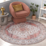 Safavieh Arizona 236 Power Loomed Traditional Rug Rust / Light Brown Polyester