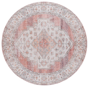 Safavieh Arizona 236 Power Loomed Traditional Rug Rust / Light Brown Polyester