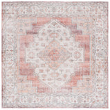 Safavieh Arizona 236 Power Loomed Traditional Rug Rust / Light Brown Polyester