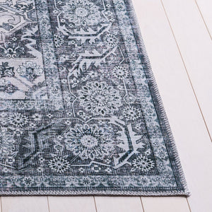 Safavieh Arizona Elegant Grey/Green Area Rug – 5x8 Durable, Washable, Slip Resistant For Stylish Spaces Grey ,Grey Polyester Arz237f-5