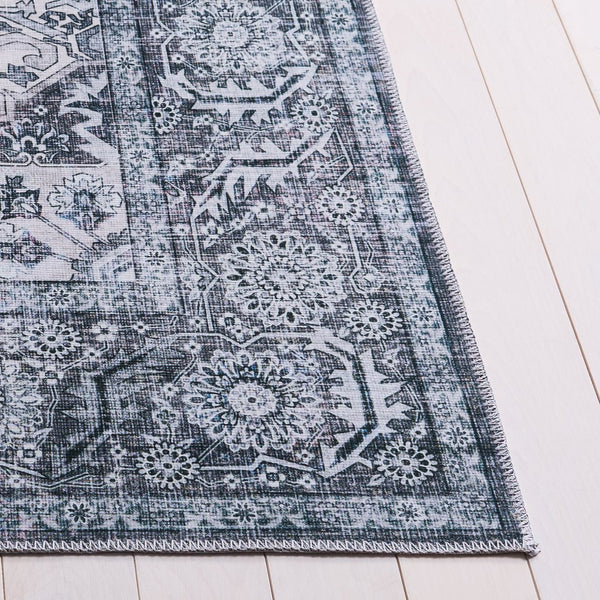 Safavieh Arizona Elegant Grey/Green Area Rug – 5x8 Durable, Washable, Slip Resistant For Stylish Spaces Grey ,Grey Polyester Arz237f-5