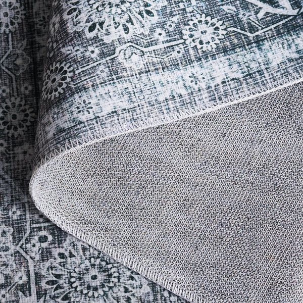 Safavieh Arizona Elegant Grey/Green Area Rug – 5x8 Durable, Washable, Slip Resistant For Stylish Spaces Grey ,Grey Polyester Arz237f-5