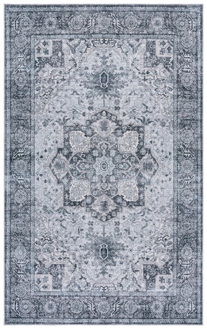 Safavieh Arizona Elegant Grey/Green Area Rug – 5x8 Durable, Washable, Slip Resistant For Stylish Spaces Grey ,Grey Polyester Arz237f-5