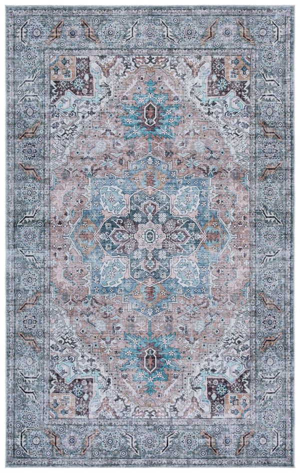Safavieh Arizona Elegant Traditional Area Rug - Stylish Power-loomed Design For Modern Home Decor And Safety Copper ,Green Polyester Pile Arz239t-3