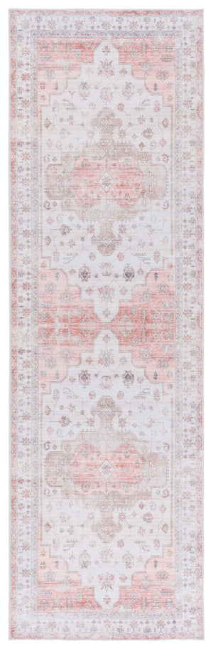 Safavieh Arizona 241 Power Loomed Traditional Rug Beige / Rust Polyester