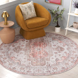 Safavieh Arizona 241 Power Loomed Traditional Rug Beige / Rust Polyester