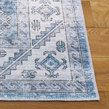 Safavieh Arizona 242 Power Loomed Traditional Rug Blue / Light Blue Polyester