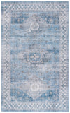 Safavieh Arizona 242 Power Loomed Traditional Rug Blue / Light Blue Polyester