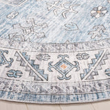 Safavieh Arizona 242 Power Loomed Traditional Rug Blue / Light Blue Polyester