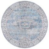 Safavieh Arizona 242 Power Loomed Traditional Rug Blue / Light Blue Polyester