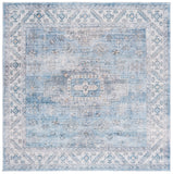 Safavieh Arizona 242 Power Loomed Traditional Rug Blue / Light Blue Polyester