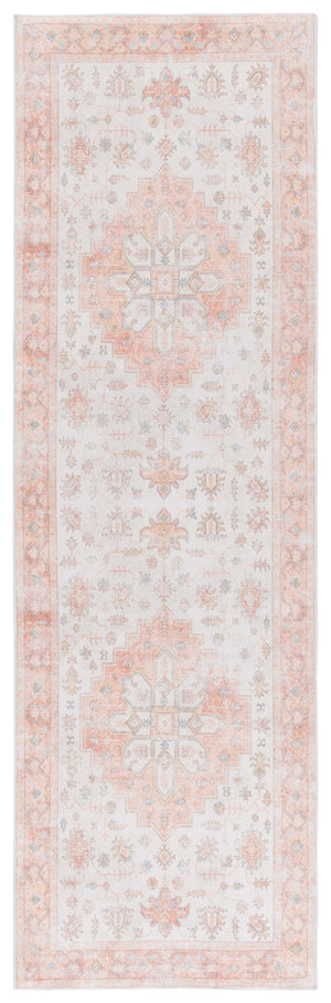 Safavieh Arizona 243 Power Loomed Traditional Rug Rust / Beige Polyester