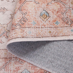 Safavieh Arizona 243 Power Loomed Traditional Rug Rust / Beige Polyester