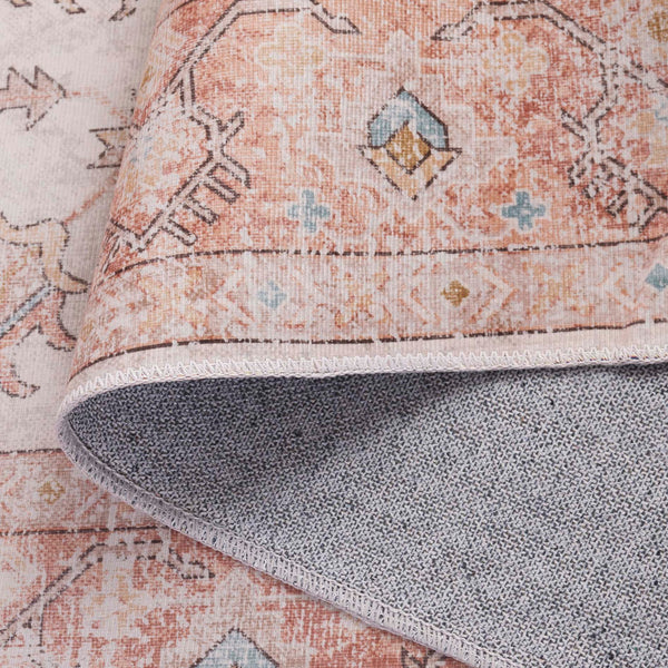 Safavieh Arizona 243 Power Loomed Traditional Rug Rust / Beige Polyester