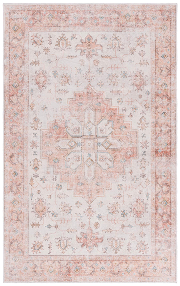 Safavieh Arizona 243 Power Loomed Traditional Rug Rust / Beige Polyester