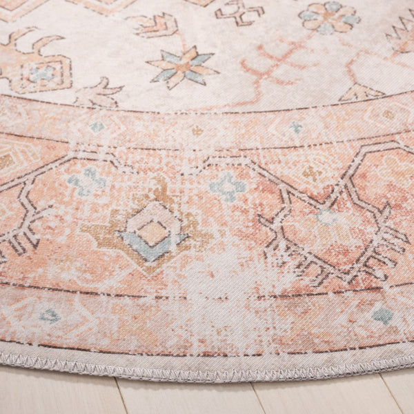 Safavieh Arizona 243 Power Loomed Traditional Rug Rust / Beige Polyester