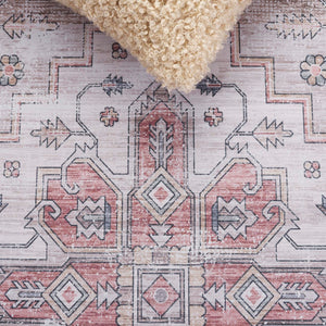 Safavieh Arizona 243 Power Loomed Traditional Rug Sage / Rust Polyester