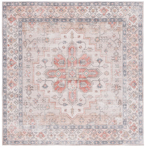 Safavieh Arizona 243 Power Loomed Traditional Rug Sage / Rust Polyester
