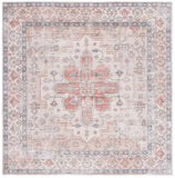 Safavieh Arizona 243 Power Loomed Traditional Rug Sage / Rust Polyester