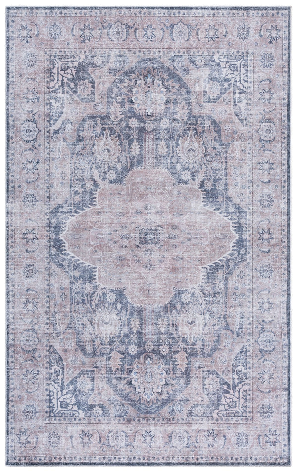 Safavieh Arizona Traditional Area Rug Runner - Stylish, Durable, And Washable For Modern Home Decor Solutions Sage ,Grey Polyester Arz244y-5