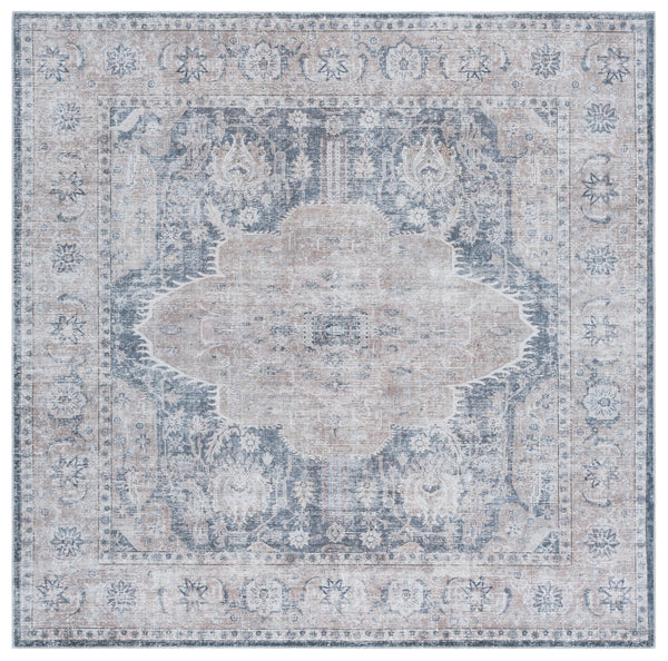 Safavieh Arizona Traditional Area Rug Runner - Stylish, Durable, And Washable For Modern Home Decor Solutions Sage ,Grey Polyester Arz244y-6sq