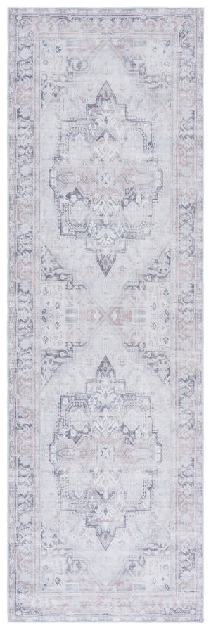 Safavieh Arizona Elegant Area Rug - Durable, Washable, Slip-resistant, Chic Design For Timeless Home Style Ivory ,Grey Polyester Arz245a-8