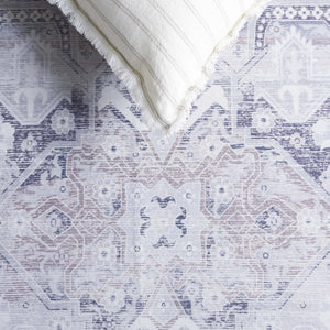 Safavieh Arizona Power Loomed Area Rug - Elegant Ivory And Grey Design, Durable, Washable, Slip Resistant Ivory ,Grey Polyester Arz245a-5