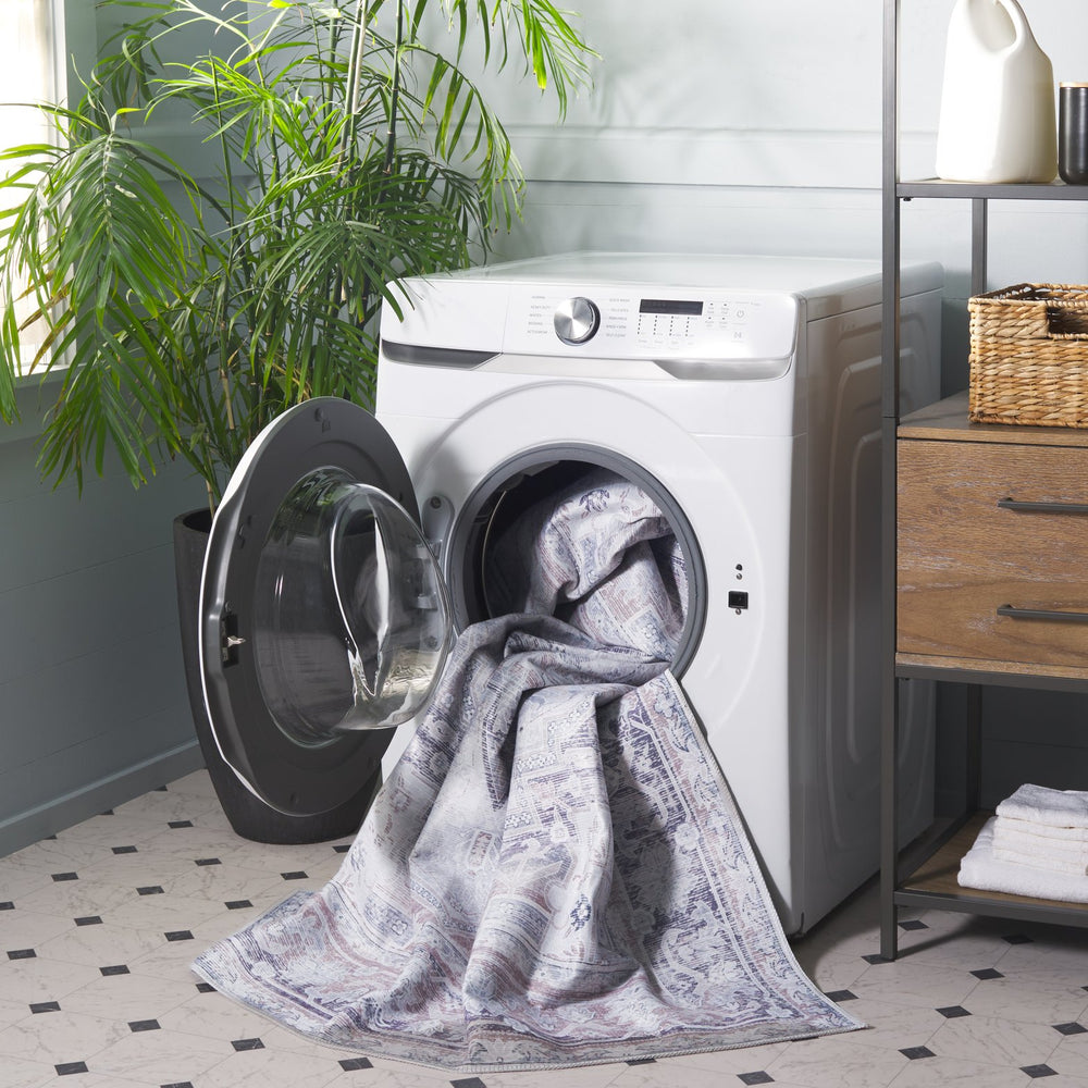 Safavieh Arizona Elegant Area Rug - Durable, Washable, Slip-resistant, Chic Design For Timeless Home Style Ivory ,Grey Polyester Arz245a-8