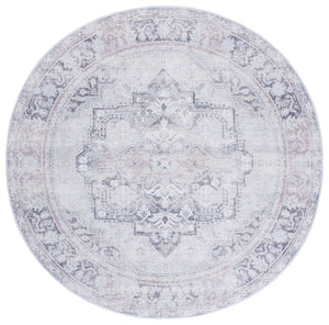 Safavieh Arizona Power Loomed Area Rug - Elegant Ivory And Grey Design, Durable, Washable, Slip Resistant Ivory ,Grey Polyester Arz245a-6r