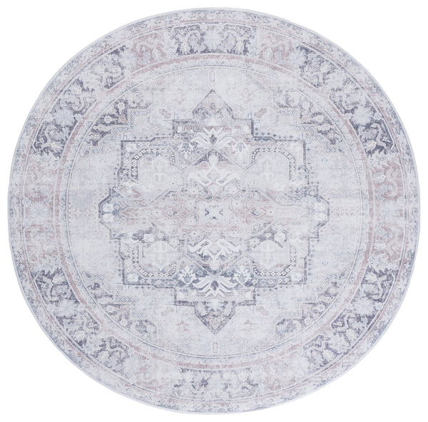 Safavieh Arizona Elegant Area Rug - Durable, Washable, Slip-resistant, Chic Design For Timeless Home Style Ivory ,Grey Polyester Arz245a-8