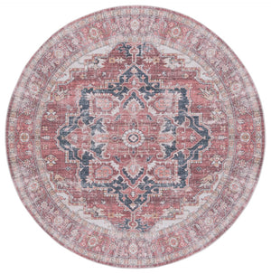 Safavieh Arizona 247 Power Loomed Traditional Rug Dark Red / Beige Polyester