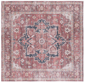 Safavieh Arizona 247 Power Loomed Traditional Rug Dark Red / Beige Polyester