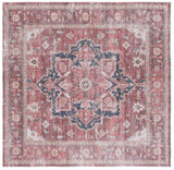 Safavieh Arizona 247 Power Loomed Traditional Rug Dark Red / Beige Polyester