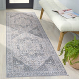 Safavieh Arizona 249 Power Loomed Traditional Rug Beige / Grey Polyester