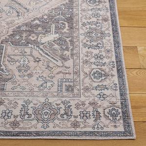 Safavieh Arizona 249 Power Loomed Traditional Rug Beige / Grey Polyester