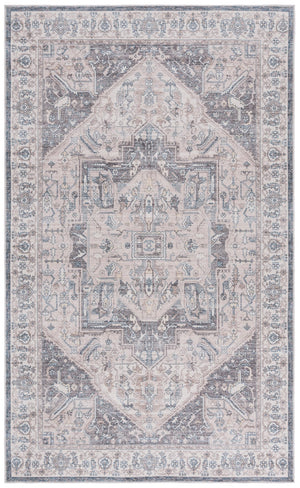 Safavieh Arizona 249 Power Loomed Traditional Rug Beige / Grey Polyester