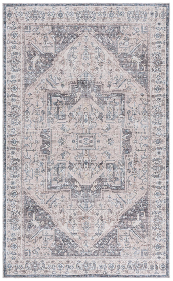Safavieh Arizona 249 Power Loomed Traditional Rug Beige / Grey Polyester