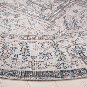 Safavieh Arizona 249 Power Loomed Traditional Rug Beige / Grey Polyester