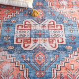 Safavieh Arizona 251 Power Loomed Traditional Rug Red / Blue Polyester