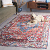 Safavieh Arizona 251 Power Loomed Traditional Rug Red / Blue Polyester