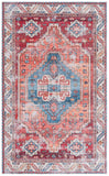 Safavieh Arizona 251 Power Loomed Traditional Rug Red / Blue Polyester