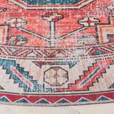 Safavieh Arizona 251 Power Loomed Traditional Rug Red / Blue Polyester