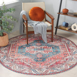 Safavieh Arizona 251 Power Loomed Traditional Rug Red / Blue Polyester